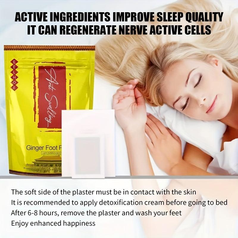 Ginger Foot Pads Anti Swelling Herbal Patch for Foot Care - 10pcs/20pcs