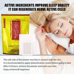 Ginger Foot Pads Anti Swelling Herbal Patch for Foot Care - 10pcs/20pcs