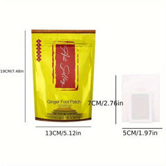 Ginger Foot Pads Anti Swelling Herbal Patch for Foot Care - 10pcs/20pcs