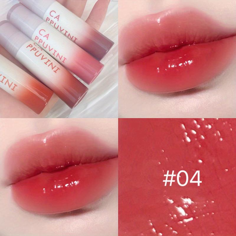 Coconut Lip Glaze Jelly Lip Gloss with Long Lasting Smudge Proof Finish