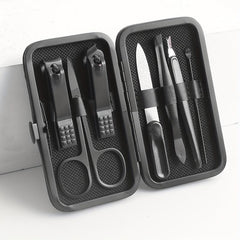 7-Piece Manicure Set Nail Clipper with Built-in File - Travel Grooming Tools Kit