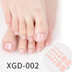 Toe Nail Polish Stickers Full Wraps Self Adhesive Toe Nail Tip