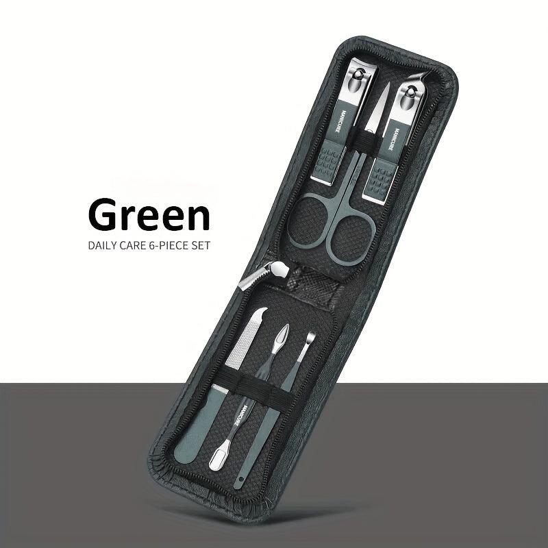 6 Pcs Nail Clippers Set Manicure Pedicure Kit Nail Cutters Ear Spoon Care