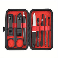 Stainless Steel Nail Clippers Set with Manicure Kit for Home and Travel