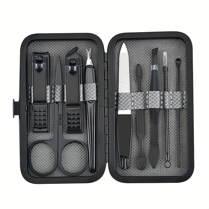 Stainless Steel Nail Clippers Set with Manicure Kit for Home and Travel