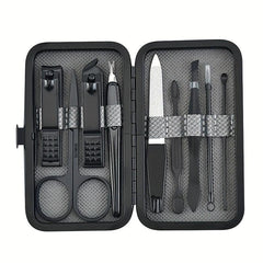 Stainless Steel Nail Clippers Set with Manicure Kit for Home and Travel