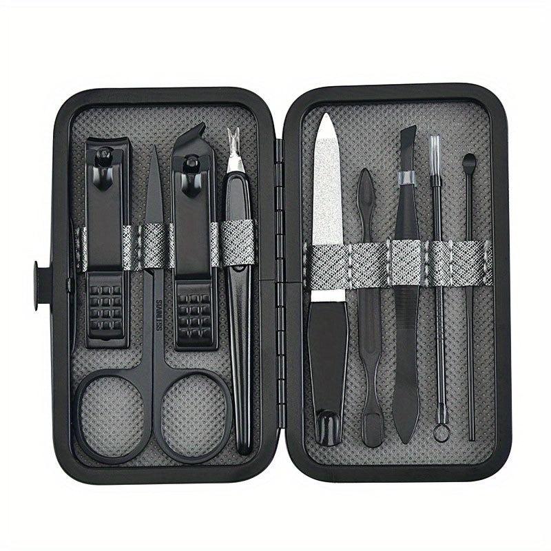 Stainless Steel Nail Clippers Set with Manicure Kit for Home and Travel