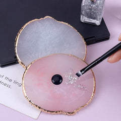Resin Agate Stone Nail Palette Gel Polish Mixing Plate Pad