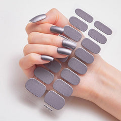 Metal Nail Art Strip Wraps Full Cover Nail Stickers Self adhesive