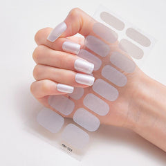 Metal Nail Art Strip Wraps Full Cover Nail Stickers Self adhesive