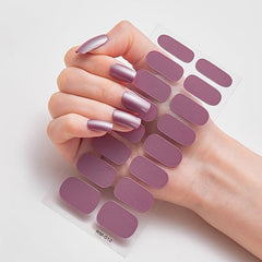 Metal Nail Art Strip Wraps Full Cover Nail Stickers Self adhesive