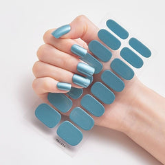 Metal Nail Art Strip Wraps Full Cover Nail Stickers Self adhesive