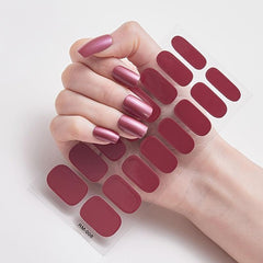 Metal Nail Art Strip Wraps Full Cover Nail Stickers Self adhesive