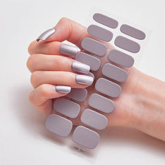 Metal Nail Art Strip Wraps Full Cover Nail Stickers Self adhesive