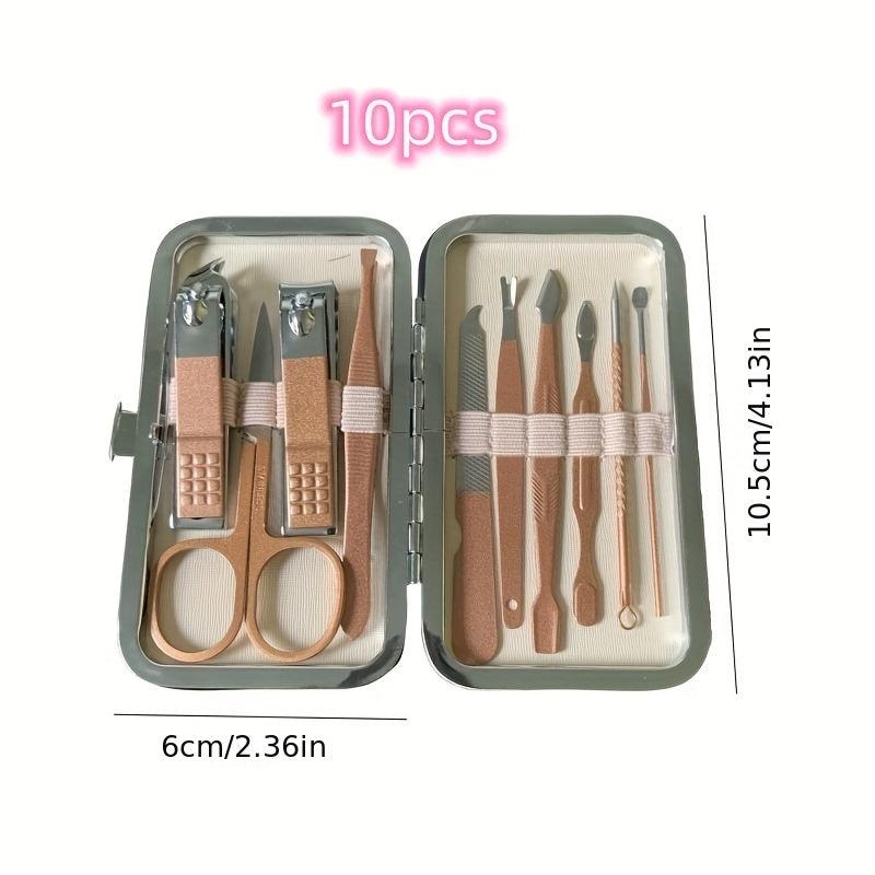 Rose Golden Nail Clipper Set 420 Stainless Steel Manicure Beauty Tools