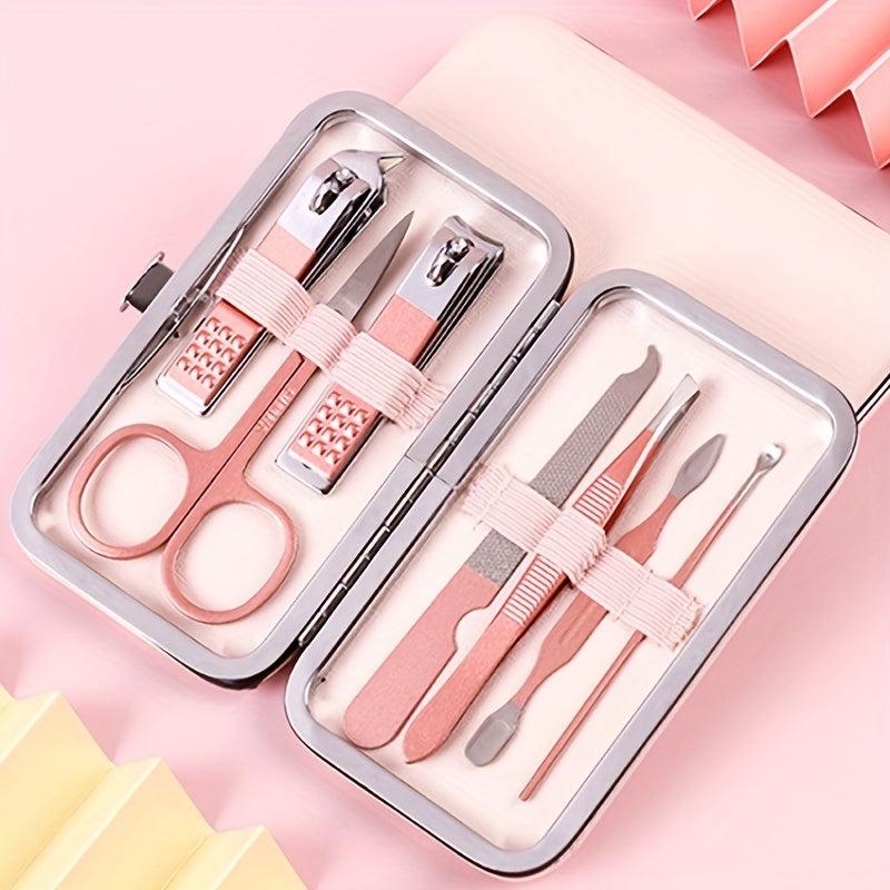 Rose Golden Nail Clipper Set 420 Stainless Steel Manicure Beauty Tools