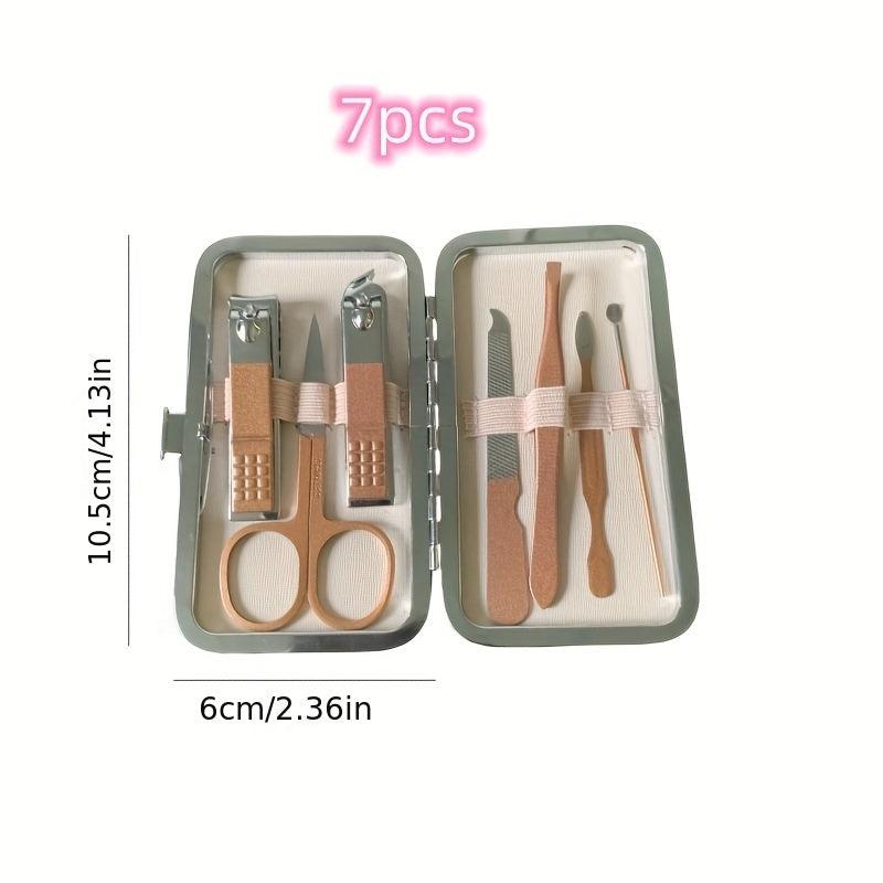 Rose Golden Nail Clipper Set 420 Stainless Steel Manicure Beauty Tools