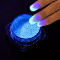 Neon Glitter Nail Powder Green Fluorescent Pigment