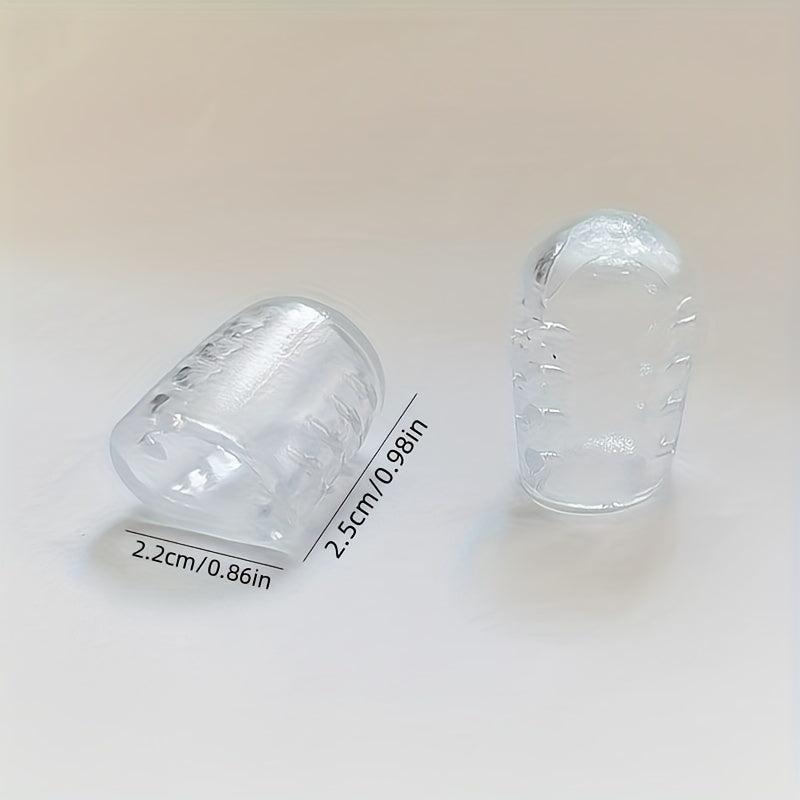 10pcs Silicone Toe Cover Sleeves With Holes