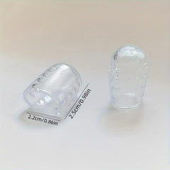 10pcs Silicone Toe Cover Sleeves With Holes