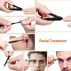 Men's Grooming Kit 7-in-1 Nail Care Set Travel Manicure Accessories