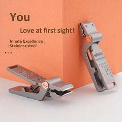 High Stainless Steel Bionic Crocodile Nail Clippers with Large Opening