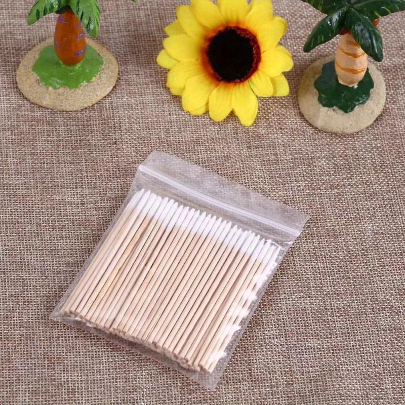Disposable Pointed Tip Cotton Swabs for Makeup Tattoo