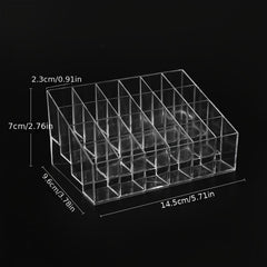 24 Grid Acrylic Lipstick Stand Case Makeup Display Rack
