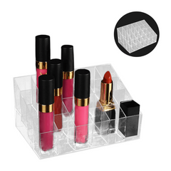 24 Grid Acrylic Lipstick Stand Case Makeup Display Rack