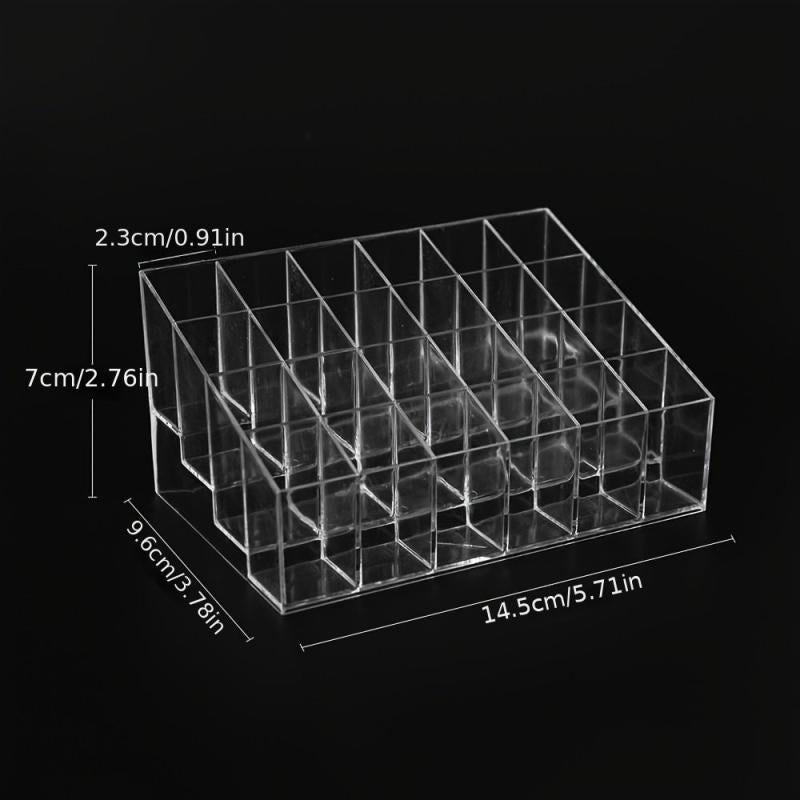 24 Grid Acrylic Lipstick Stand Case Makeup Display Rack