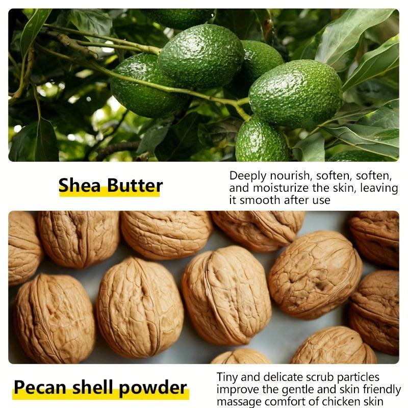 Shea Nut Scrub Cream for Smooth Skin Exfoliation
