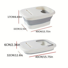 Foldable Foot Bath Massager Tool Large Basin for Soaking Feet