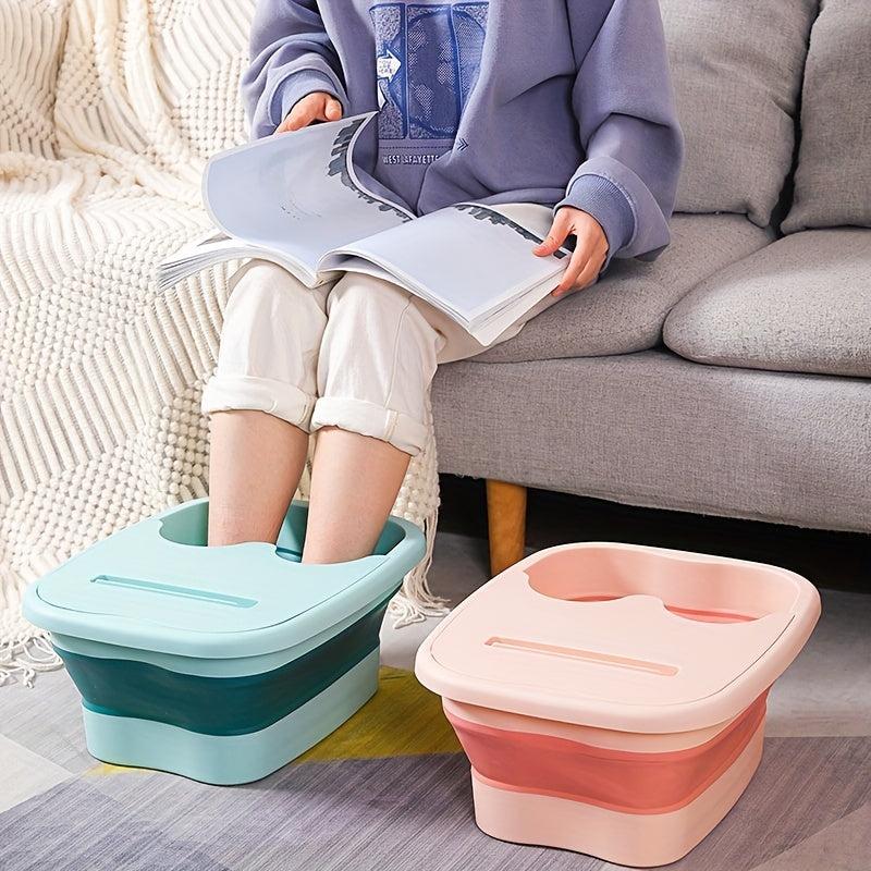 Foldable Foot Bath Massager Tool Large Basin for Soaking Feet