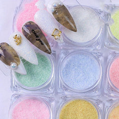 12 pcs Nail Art Powder Glittering Mineral Sand and Sugar Coated