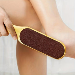 Dual-Sided Wooden Foot File for Smooth Skin - Pedicure Tool for Callus Removal
