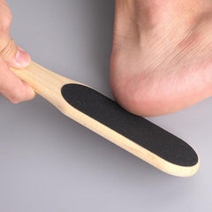 Dual-Sided Wooden Foot File for Smooth Skin - Pedicure Tool for Callus Removal