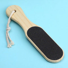 Dual-Sided Wooden Foot File for Smooth Skin - Pedicure Tool for Callus Removal
