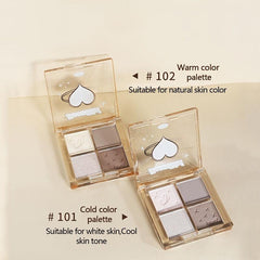 Contouring Palette Matte & Highlighter Powder Natural 3D Facial Contouring