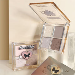 Contouring Palette Matte & Highlighter Powder Natural 3D Facial Contouring
