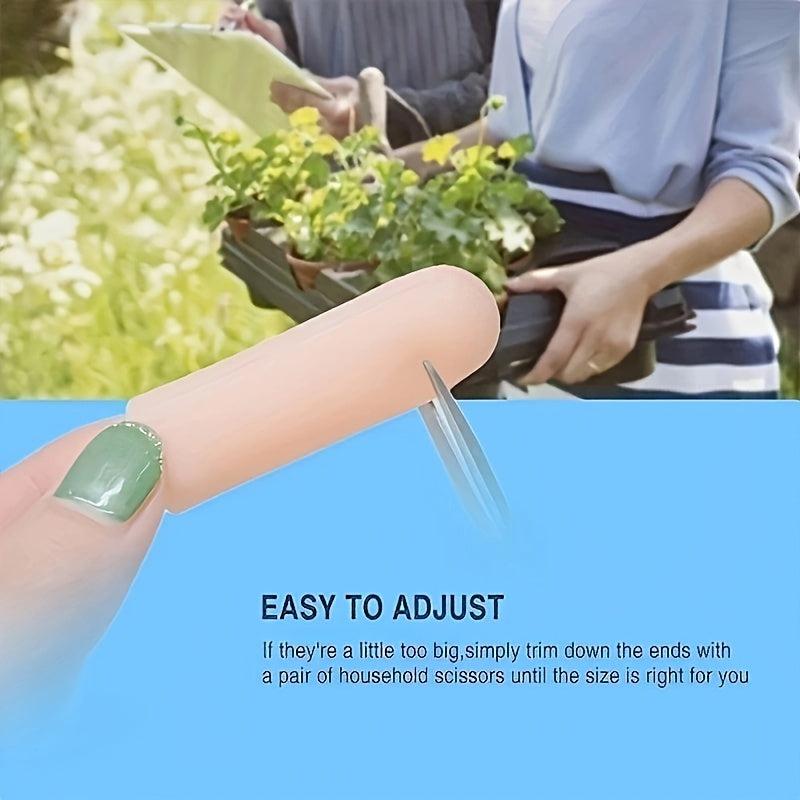 Silicone Finger Cots Protectors For Dry Skin Cracked Knitting Cuts