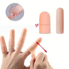 Silicone Finger Cots Protectors For Dry Skin Cracked Knitting Cuts