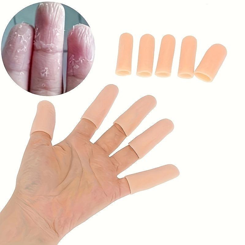 Silicone Finger Cots Protectors For Dry Skin Cracked Knitting Cuts
