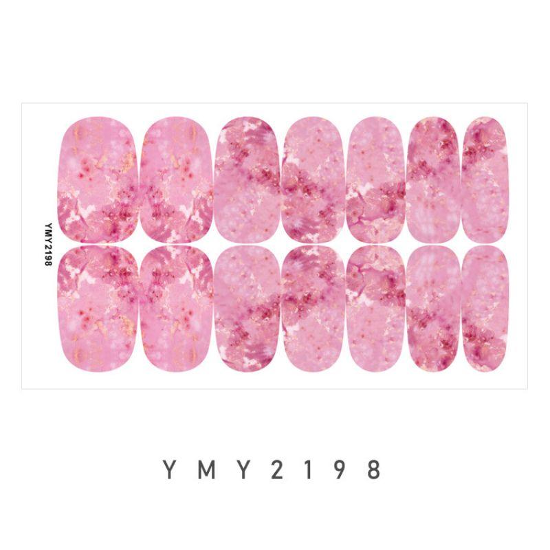 St Patrick's Marble Nail Art Stickers - Self Adhesive Full Nail Stripes