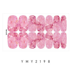 St Patrick's Marble Nail Art Stickers - Self Adhesive Full Nail Stripes
