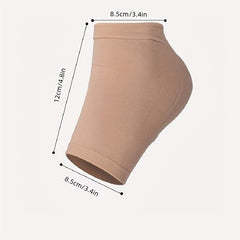 2pcs Moisturizing Silicone Heel Socks for Cracked Heel Relief