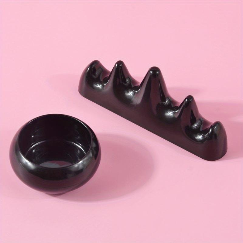 Nail Art Brush Holder Washing Cup Mountain Shape