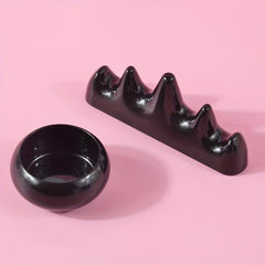 Nail Art Brush Holder Washing Cup Mountain Shape