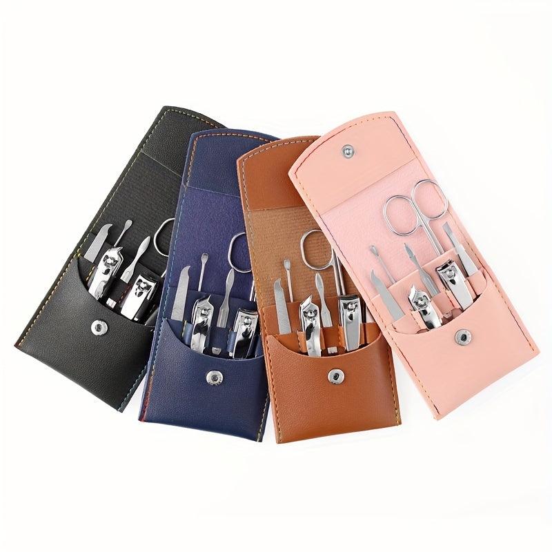 7 Pcs Professional Manicure Pedicure Scissor Set Stainless Steel Nail Clipper