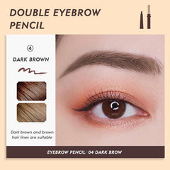 Waterproof Eyebrow Pencil 4 Colors Long Lasting with Brush