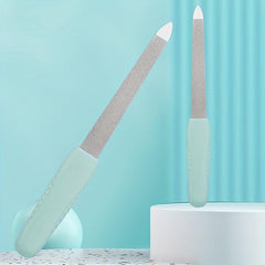 Stainless Steel Nail Filer with Silicone Handle